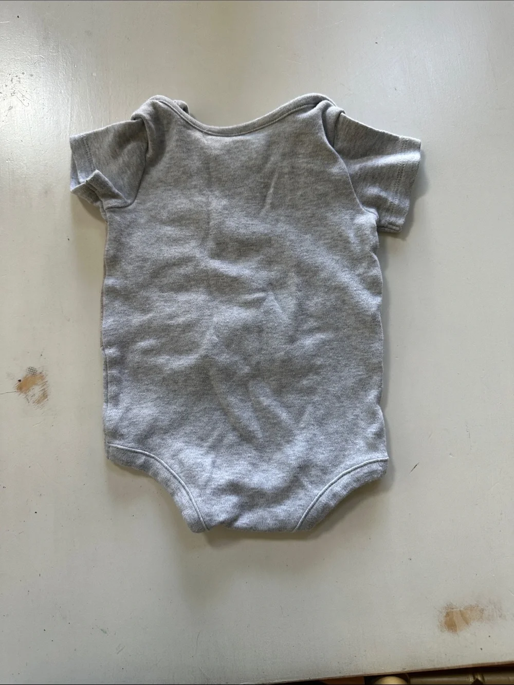 Baby Boys' Gray and Tan Faux Vest One-Piece Bodysuit